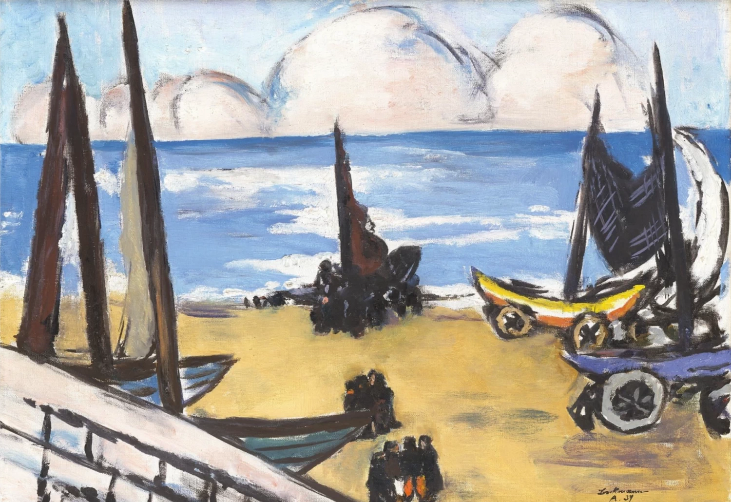 Barche sulla spiaggia - Hamburger Kunsthalle, Hamburg
